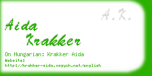 aida krakker business card